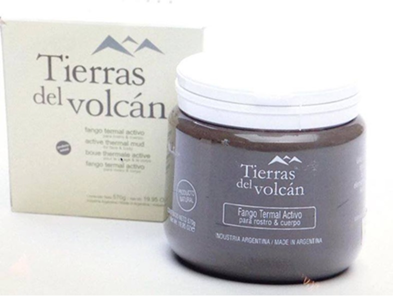 Fango termal activo Tierras del volcán